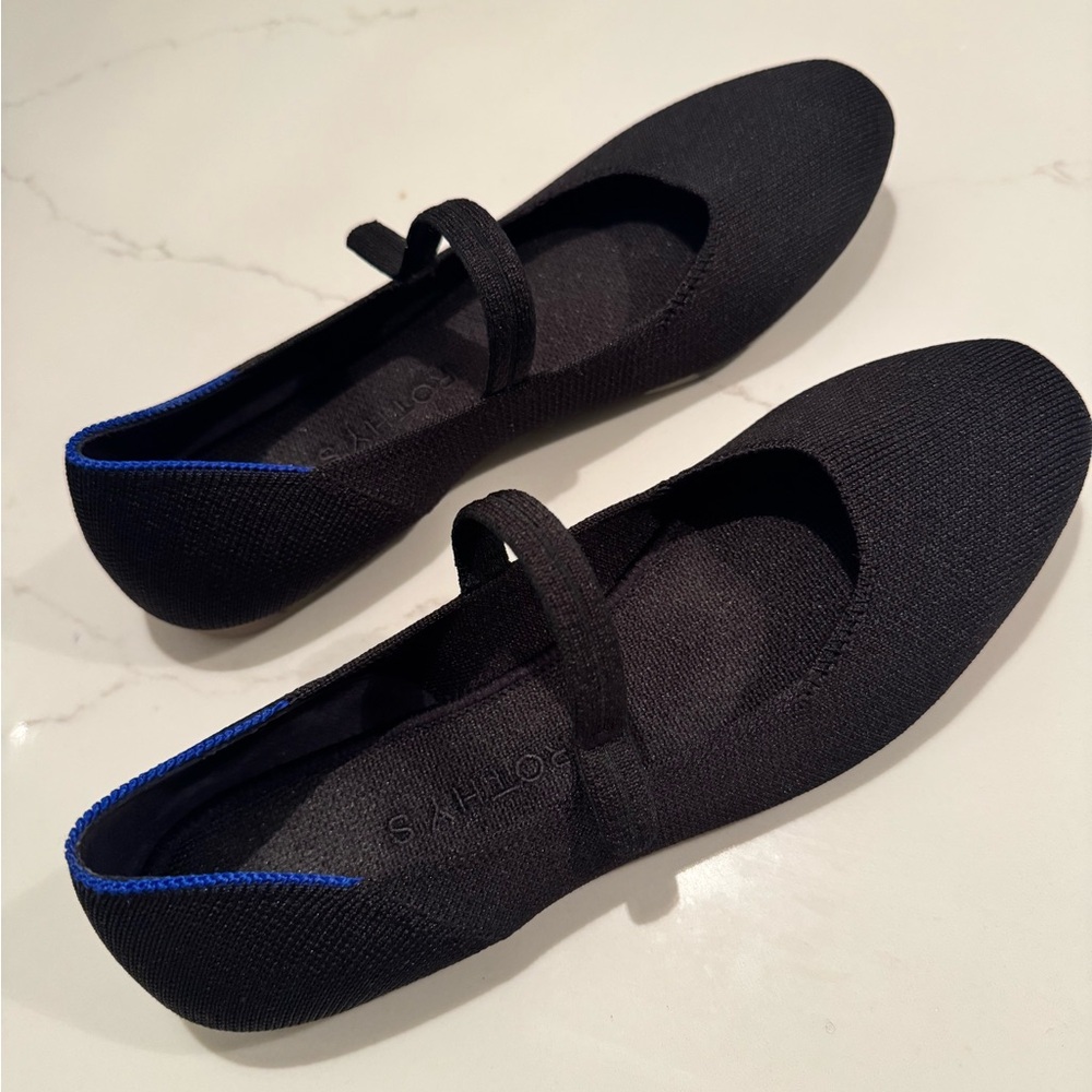 Rothy's Black and Blue Flats